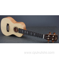 Sound hole on inlaid twill wood edge ukulele